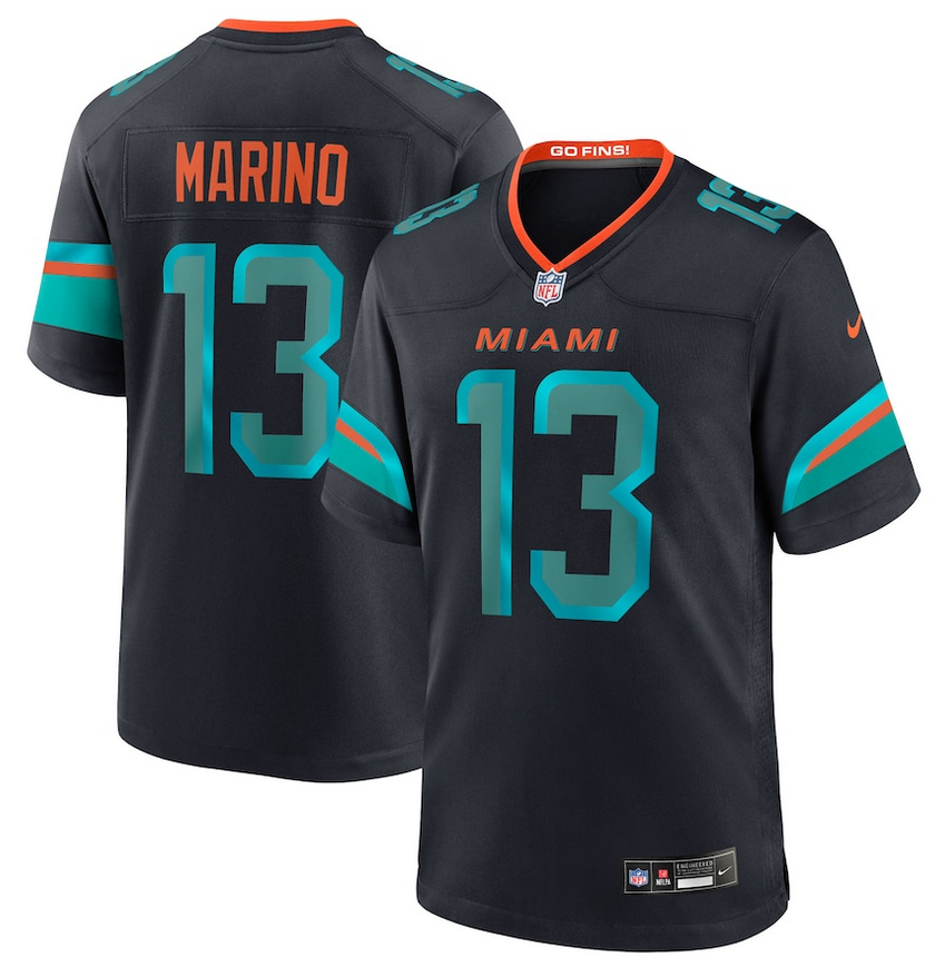 Men Miami Dolphins #13 Marino Nike 2025 Blue Limited Nike NFL Jersey->miami dolphins->NFL Jersey